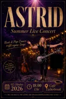 Live Concert ASTRID Rock & Pop Covers mixed with original songs