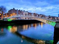 Ha'penny Bridge is the one on all the picture postcards and film locations